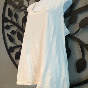 Cream tank top plus size